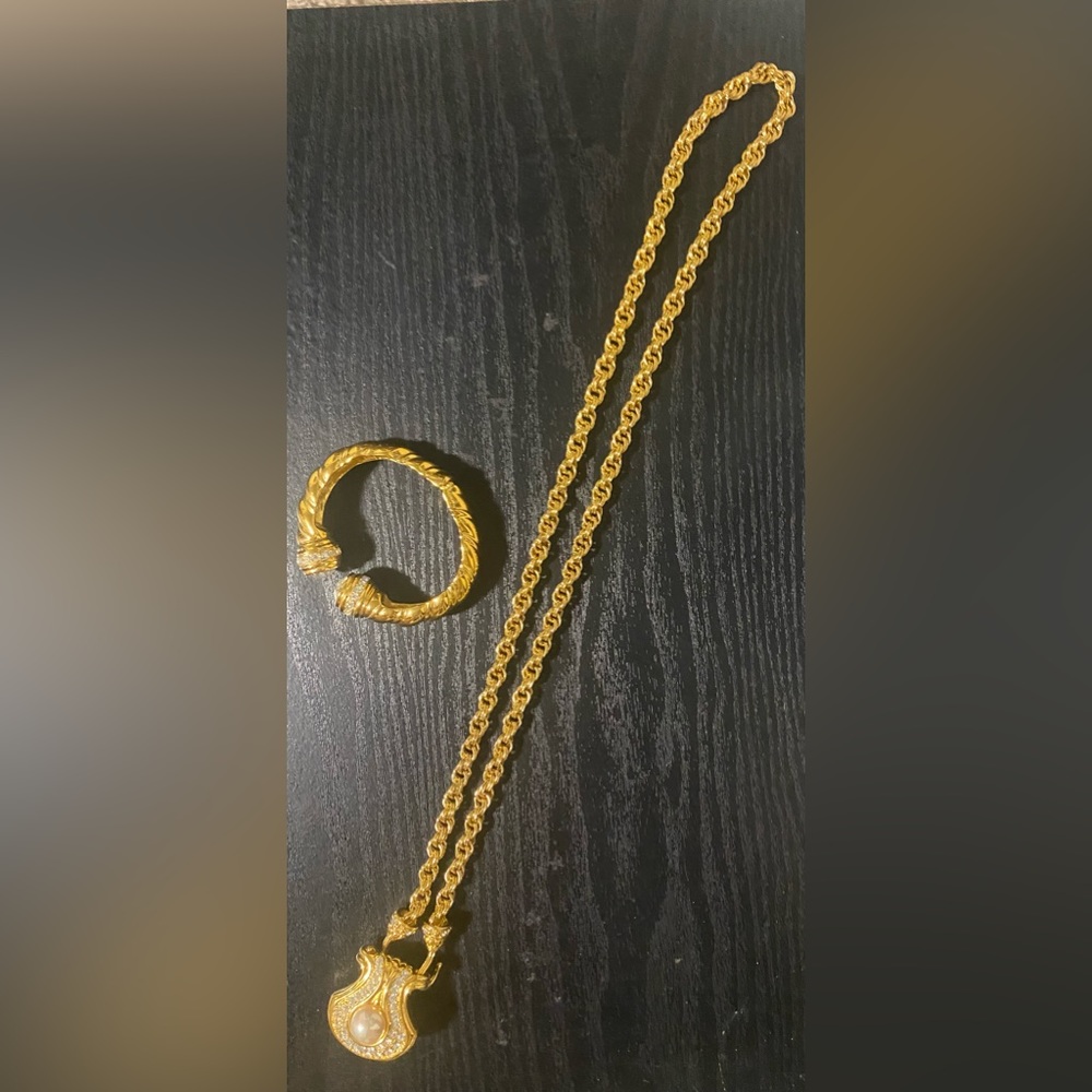 Gold statement pieces from a gift shop on a cruise